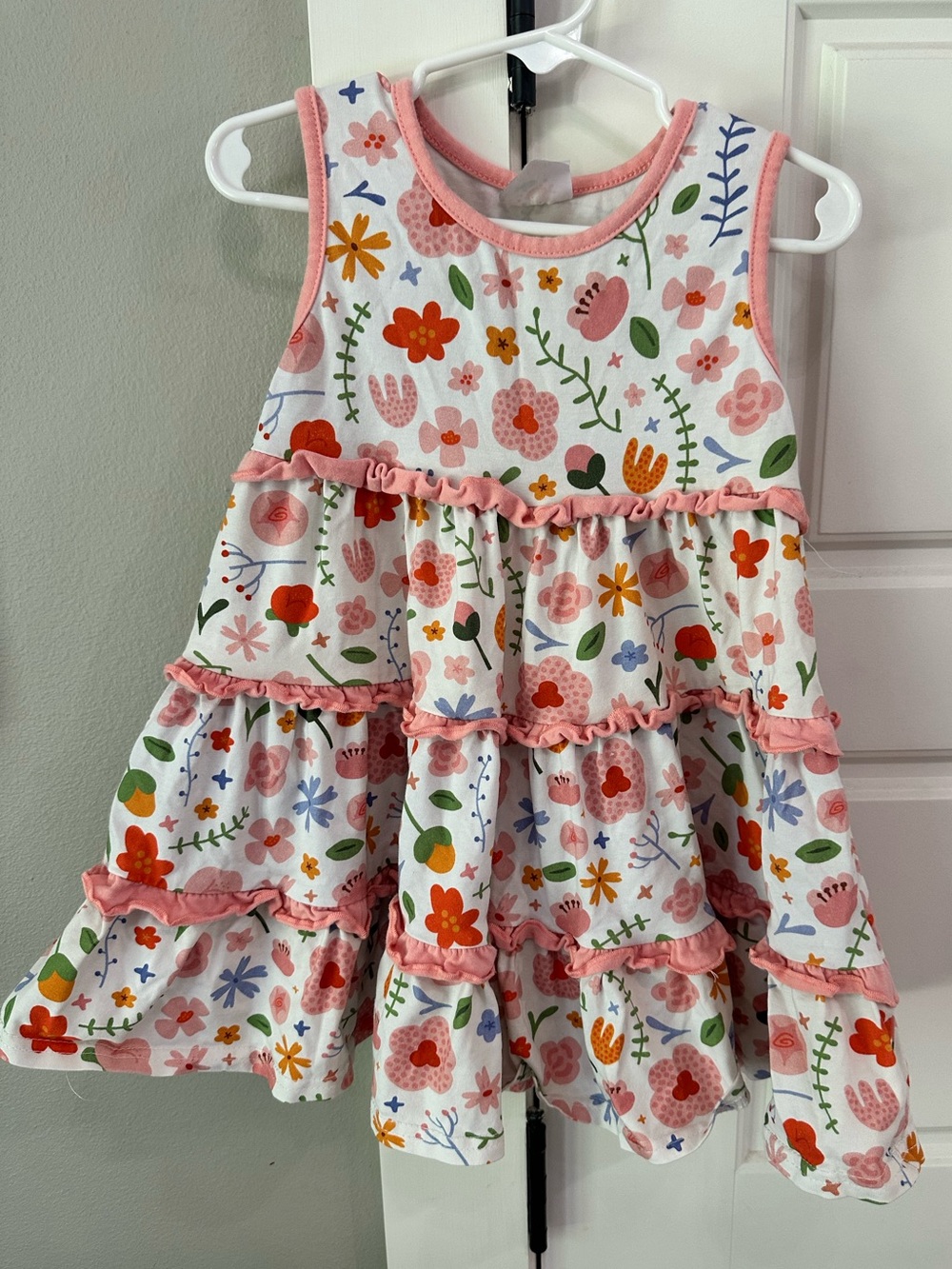 Stitchy Fish Cute Ruffle Tiered Dress